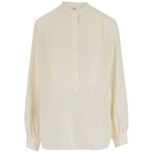 Chloé Silk Shirt With Mandarin Collar - NWT